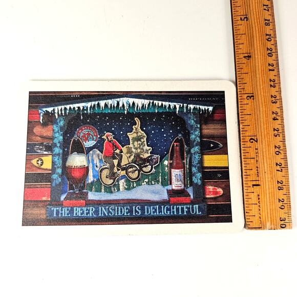 New Belgium Coaster Postcards 2° Below Winter Ale Beer Promo Holiday  Lot of 10 - Picture 2 of 14